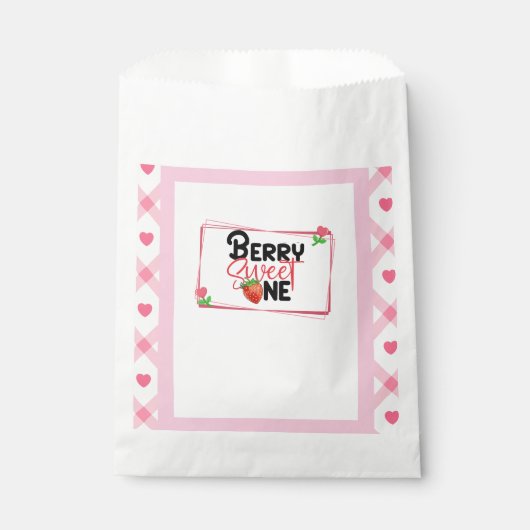 Kinder Berry Sweet One Party Favoriete Bag Bedankzakje (Voorkant)