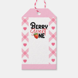Kinder Berry Sweet One Party Gift Label Cadeaulabel