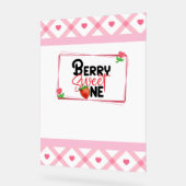 Kinder Berry Sweet One Party Welkomstbord Acryl Bord (Hoek)
