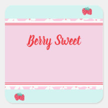 Kinder Berry Sweet Square Sticker