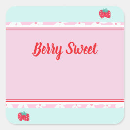 Kinder Berry Sweet Square Sticker