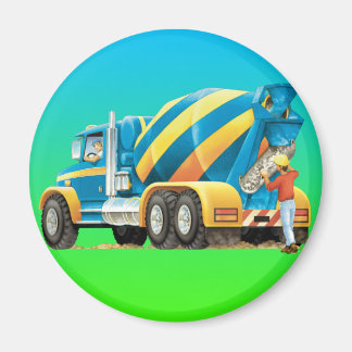 Kinder betonmixer magneet