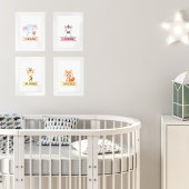 Kinder Bevestiging Kunst - Leuke dieren Galerij Muurkunst Sets