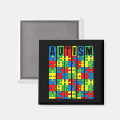 Kinder bewustwording van autisme Puzzle Piece Auti Magneet (Voorkant / Achterkant)