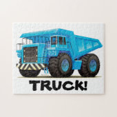 Kinder Big Blue Custom Dumper Truck Legpuzzel (Horizontaal)