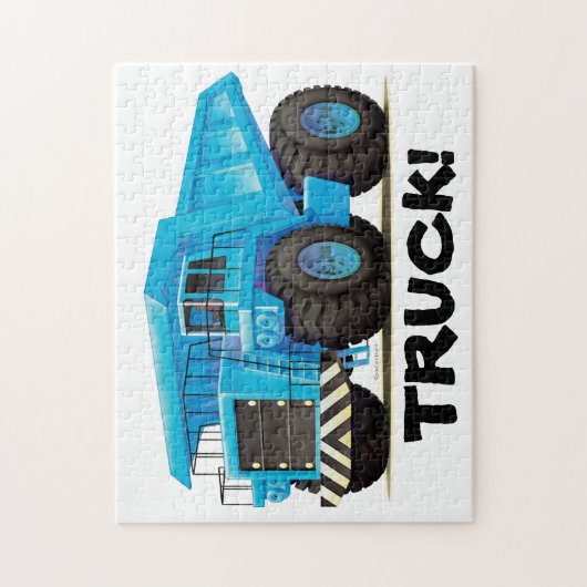 Kinder Big Blue Custom Dumper Truck Legpuzzel (Verticaal)