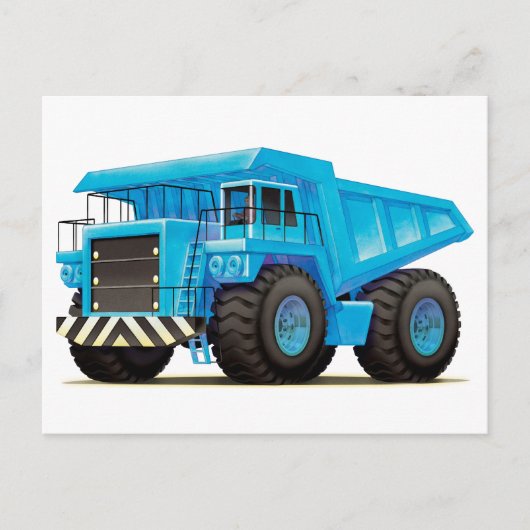 Kinder Big Blue Dumper Truck Briefkaart (Voorkant)