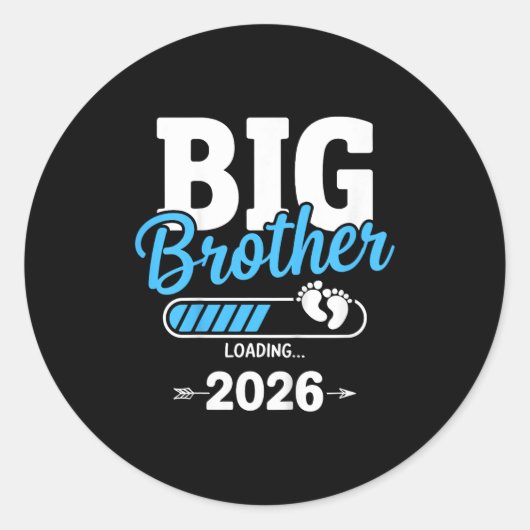 Kinder Big Brother Loading 2026 Ronde Sticker (Voorkant)