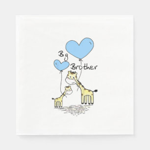 Kinder Big Brother Schattigee Giraffes Cadeau Idee Servet
