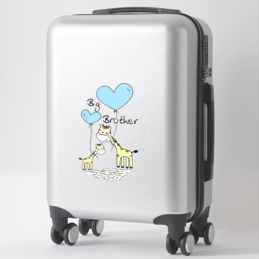Kinder Big Brother Schattigee Giraffes Cadeau Idee Sticker (Koffer)