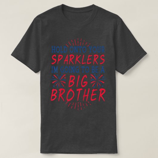 Kinder Big Brother Sparkler USA, 4 juli pregnanc T-shirt (Design voorkant)