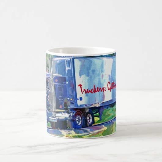 Kinder Big Rig Cargo Truck Drink Mok (Center)