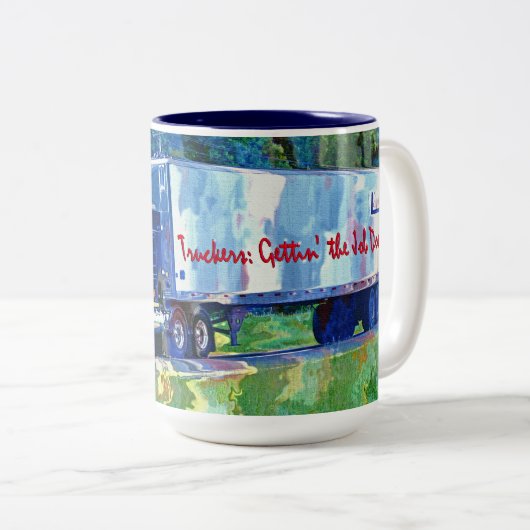 Kinder Big Rig Cargo Truck Drink Mok