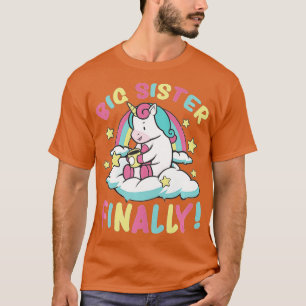 Kinder Big Sister eindelijk Unicorn Big Sister Des T-shirt