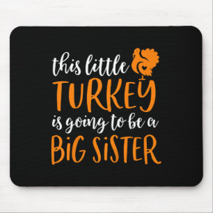 Kinder Big Sister Thanksgiving Zwangerschap Muismat