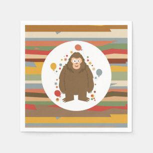 Kinder Bigfoot-verjaardag Servet