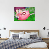 Kinder bij Carnaval Whimsical Art Canvas Afdruk (Insitu (Slaapkamer))