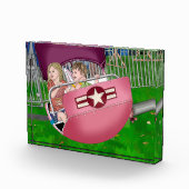 Kinder bij Carnaval Whimsical Art Fotoblokken (Rechts)