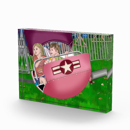 Kinder bij Carnaval Whimsical Art Fotoblokken (Rechts)