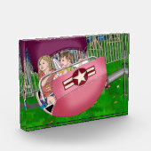 Kinder bij Carnaval Whimsical Art Fotoblokken (Links)