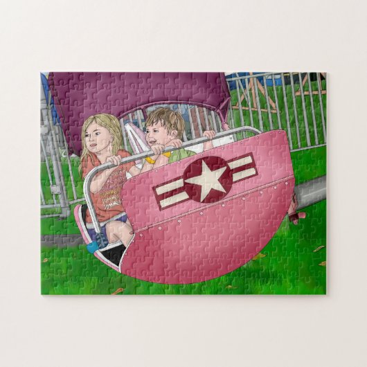 Kinder bij Carnaval Whimsical Art Legpuzzel (Horizontaal)