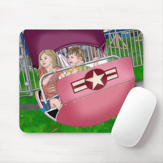 Kinder bij Carnaval Whimsical Art Muismat (Met muis)