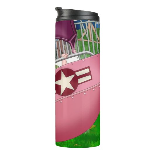 Kinder bij Carnaval Whimsical Art Thermosbeker (Geroteerd rechts)