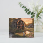 Kinder bij de Creek Briefkaart (Staand voorkant)