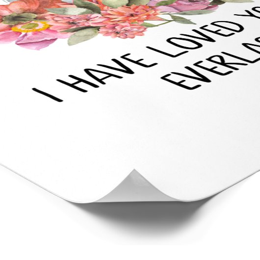 Kinder Bijbelse muur kunst, Waterverf olifanten po Poster (Hoek)