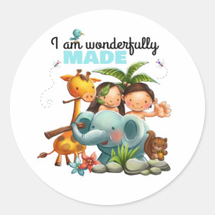 Kinder Bijbelverversstickers Ronde Sticker