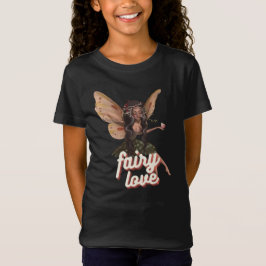 Kinder Black Fairy Love T-Shirt