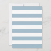 Kinder Blauwe Eerste Ballonuitnodiging Kaart (Achterkant)