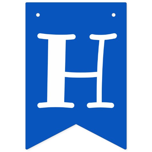 Kinder Blauwe Haai Fintastische Verjaardag Vlaggetjes (Tweede vlag)