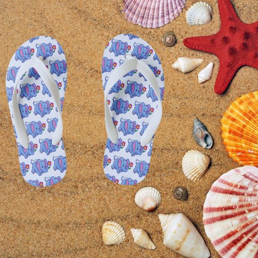 Kinder Blauwe Olifant Teenslippers