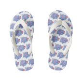 Kinder Blauwe Olifant Teenslippers (Voetbed)