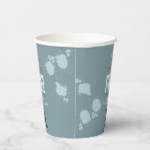 Kinder Blauwe Paintball Boys Cool Verjaardagsfeest Papieren Bekers (Rechts)