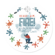 Kinder Blauwe Paintball Jongens Verjaardagsfeestgu