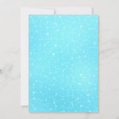 Kinder blauwe pool Unicorn Birthday-uitnodigingen Kaart (Achterkant)