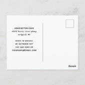 Kinder Blauwe SpelletjesFest Verjaardagsuitnodigin Briefkaart (Achterkant)