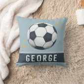 Kinder Blauwe Sport Voetbal Football Jongens Kussen (Deken)