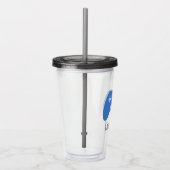 Kinder Blauwe Video Game Controller Gamer Geperson Acryl Drinkbeker (Rechts)