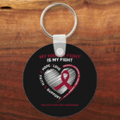 Kinder bloedkanker Nana My Fight Multipel Myeloom  Sleutelhanger (Achterkant)