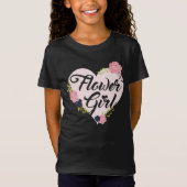 Kinder Bloemenmeisje Heart Bridesmaid Shirten Wedd T-shirt (Voorkant)