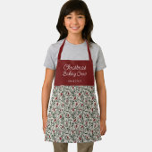 Kinder bloemmotief kerstbakbemanning | Naam Schort (Insitu)