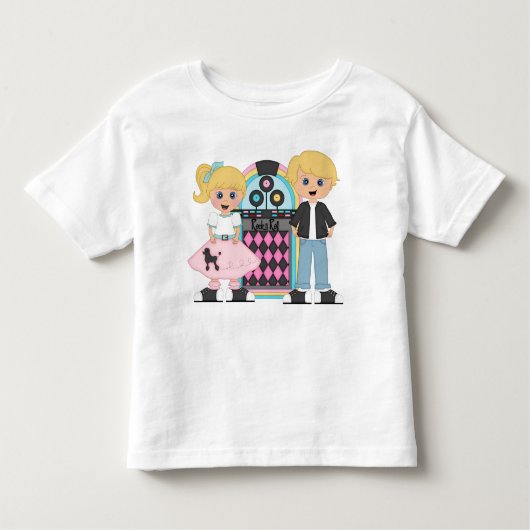 Kinder Blonde Sock Hop T-Shirt (Voorkant)