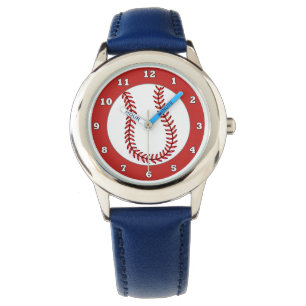 Kinder Blue Baseball Watch Horloge