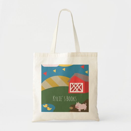 Kinder Boerderij Afbeelding illustratiebibliotheek Tote Bag (Voorkant)