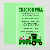 Kinder Boerderij thema Verjaardagsuitnodiging Kaart (Voorkant / Achterkant)