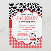 Kinder Boerderij van rode koeien Kaart (Voorkant / Achterkant)