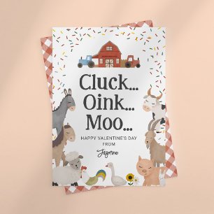 Kinder boerenerf Kinder Valentijnsdag Feestdagenkaart